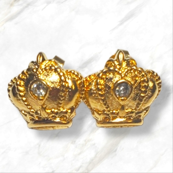 Regal Crown Earrings - Picture 1 of 1